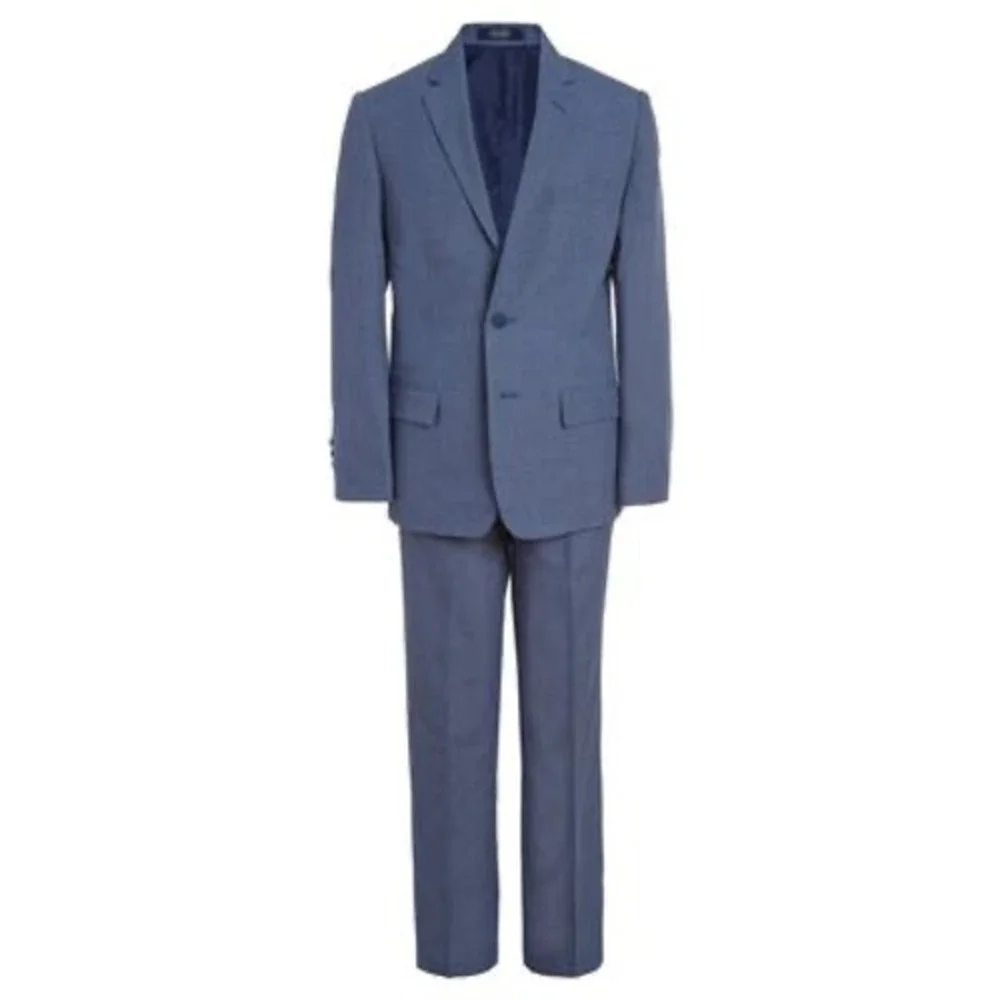 Nautica Big Boys 2-piece.‎ Micro-Texture Suit - Dark Blue - Size 8